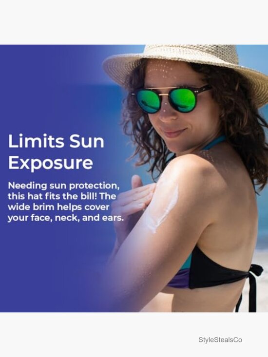 Packable Wide Floppy Brim Straw Sun Hat for Travel main image 7